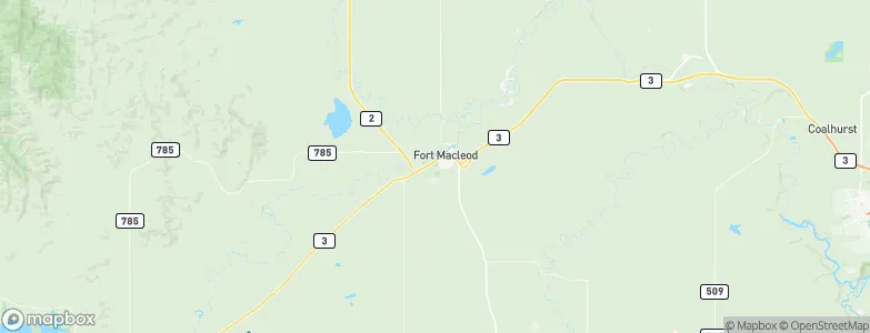 Fort Macleod, Canada Map