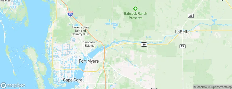 Fort Myers Shores, United States Map