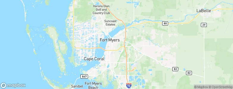 Fort Myers, United States Map