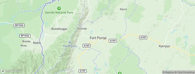 Fort Portal, Uganda Map