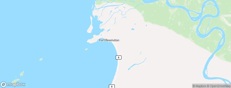 Fort Resolution, Canada Map