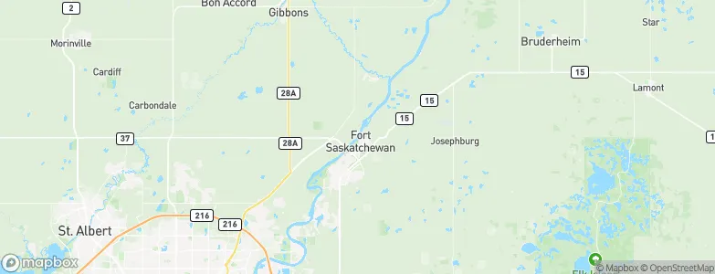 Fort Saskatchewan, Canada Map