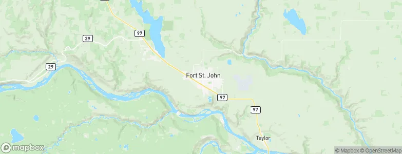 Fort St. John, Canada Map
