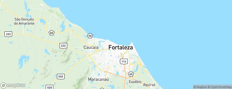 Fortaleza, Brazil Map