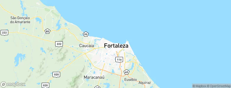 Fortaleza, Brazil Map