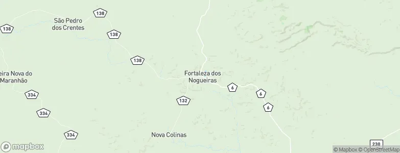 Fortaleza dos Nogueiras, Brazil Map