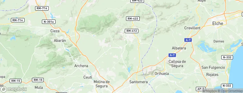 Fortuna, Spain Map