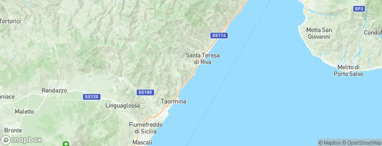Forza d'Agrò, Italy Map