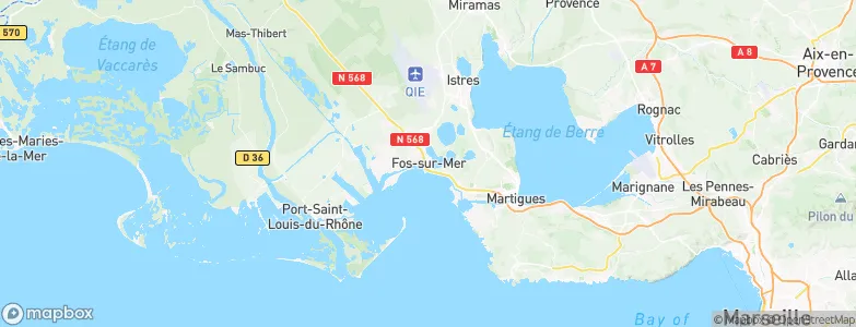 Fos-sur-Mer, France Map