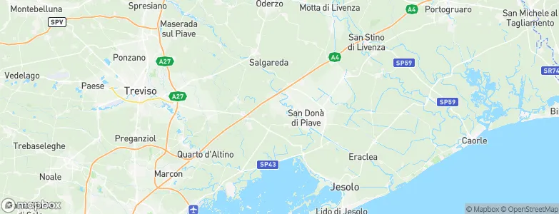 Fossalta di Piave, Italy Map