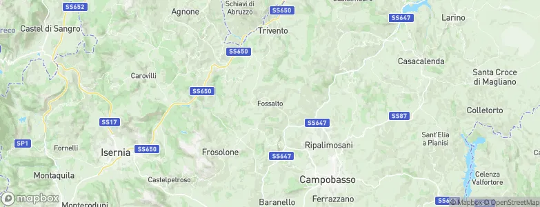 Fossalto, Italy Map