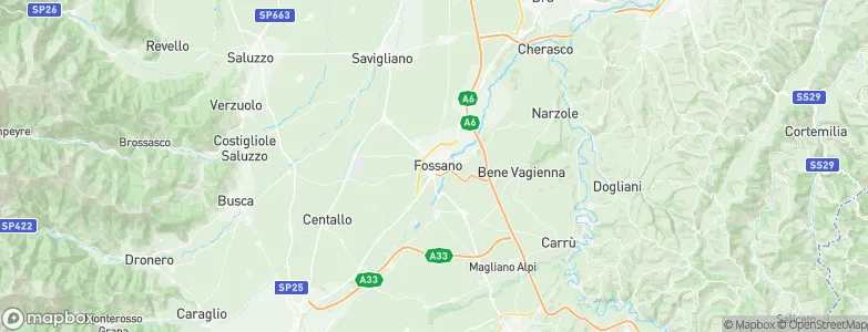 Fossano, Italy Map