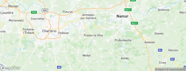 Fosses-la-Ville, Belgium Map