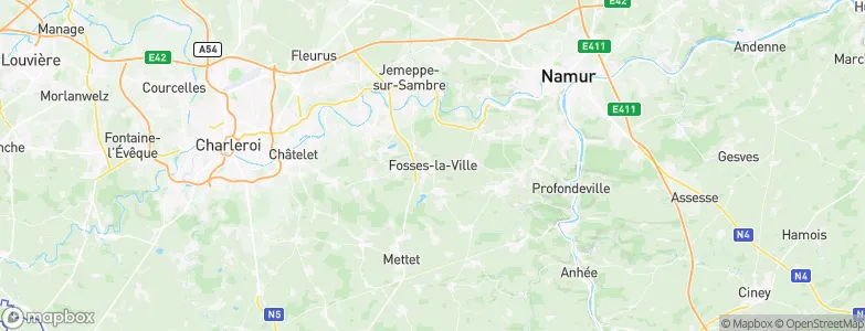 Fosses-la-Ville, Belgium Map