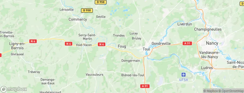 Foug, France Map