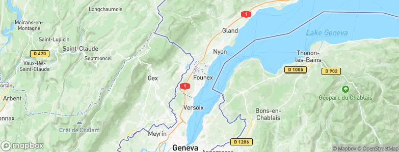Founex, Switzerland Map