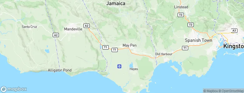 Four Paths, Jamaica Map