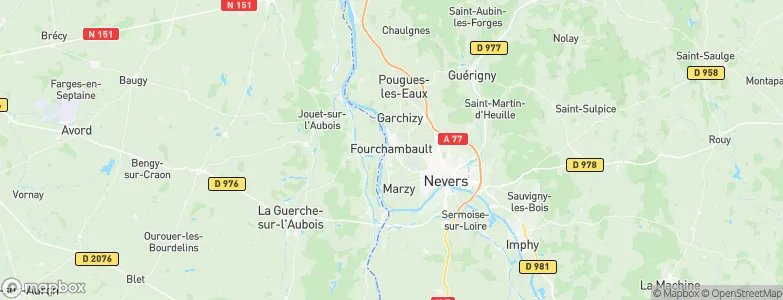 Fourchambault, France Map