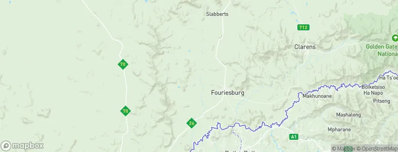 Fouriesburg, South Africa Map