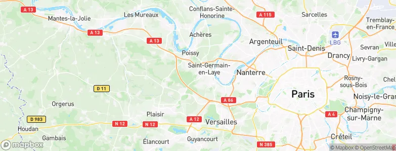 Fourqueux, France Map