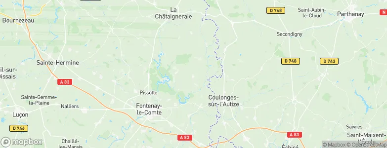 Foussais-Payré, France Map