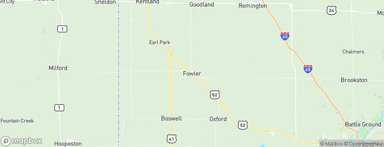 Fowler, United States Map