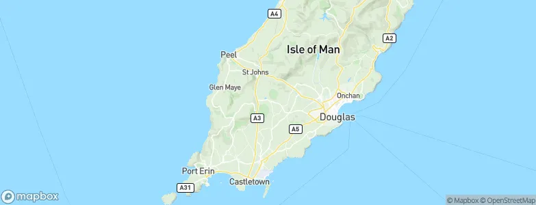Foxdale, Isle of Man Map