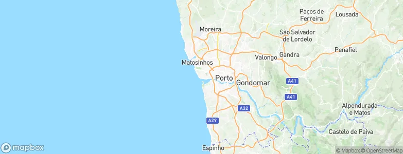 Foz do Douro, Portugal Map