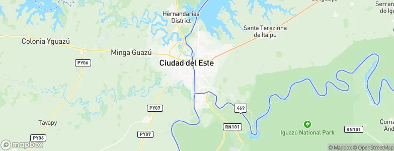 Foz do Iguaçu, Brazil Map