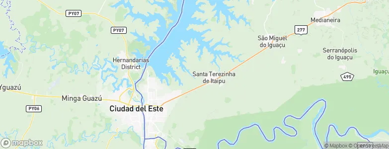 Foz do Iguaçu, Brazil Map