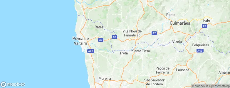 Fradelos, Portugal Map