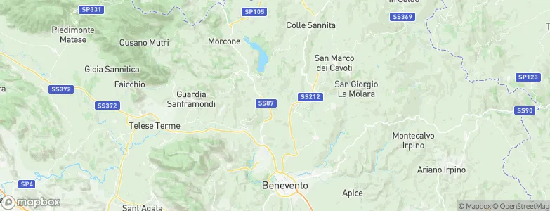 Fragneto Monforte, Italy Map