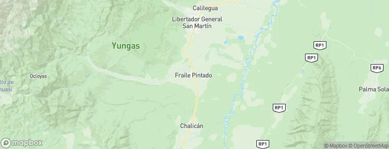 Fraile Pintado, Argentina Map