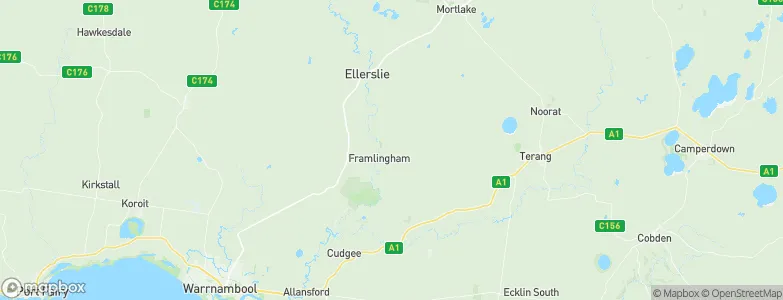 Framlingham, Australia Map