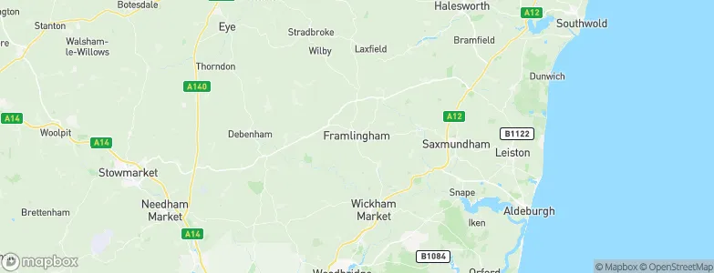 Framlingham, United Kingdom Map