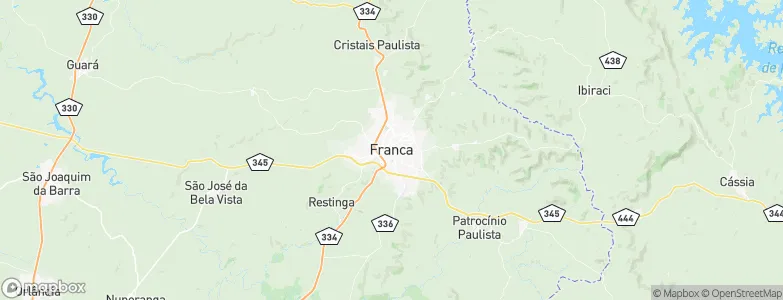 Franca, Brazil Map