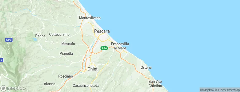 Francavilla al Mare, Italy Map
