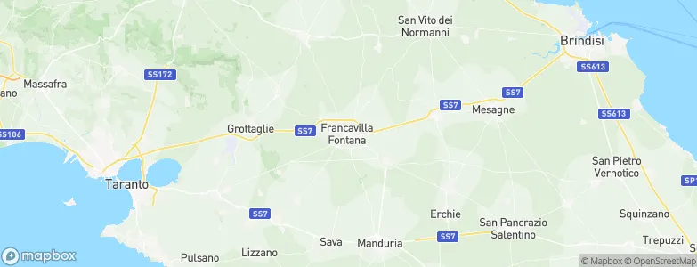 Francavilla Fontana, Italy Map