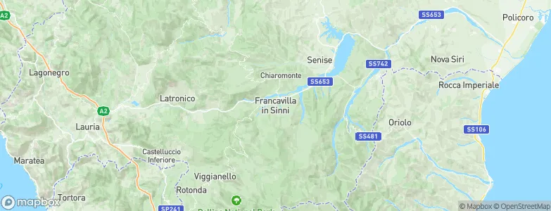 Francavilla in Sinni, Italy Map