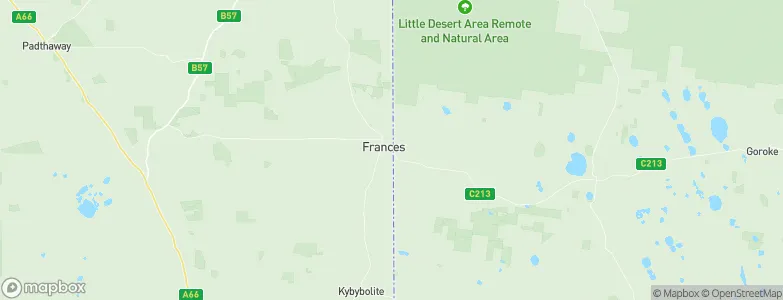 Frances, Australia Map