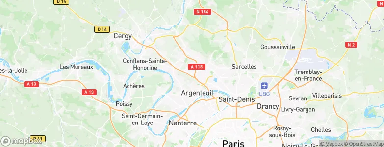 Franconville, France Map