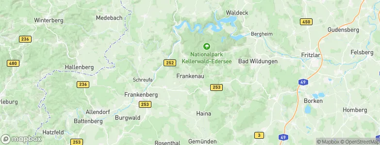 Frankenau, Germany Map