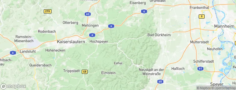 Frankenstein, Germany Map