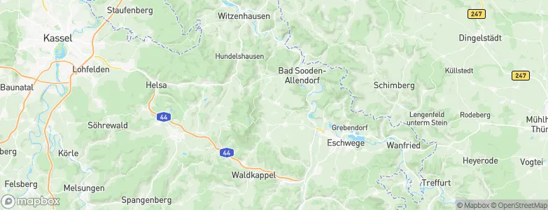 Frankershausen, Germany Map