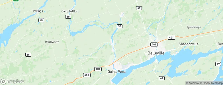 Frankford, Canada Map