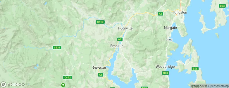 Franklin, Australia Map