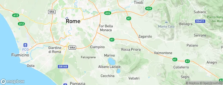 Frascati, Italy Map