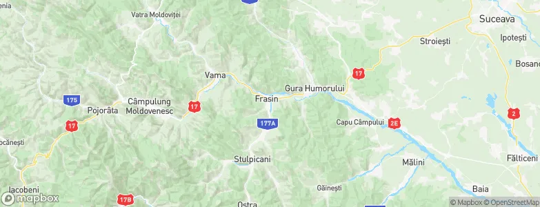 Frasin, Romania Map