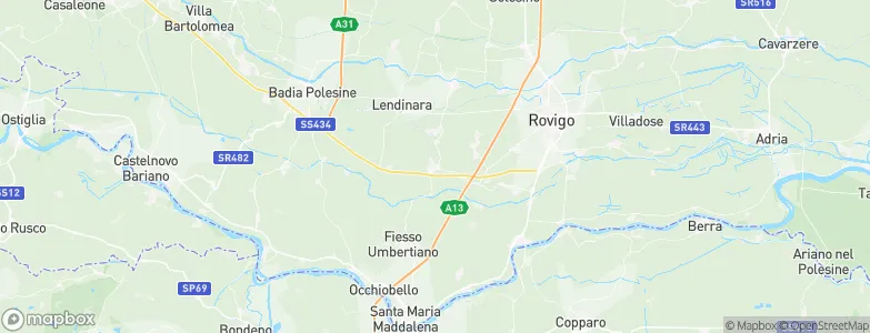 Fratta Polesine, Italy Map
