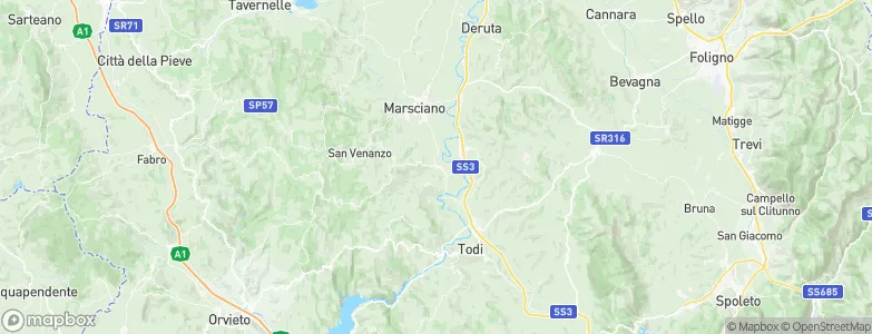 Fratta Todina, Italy Map